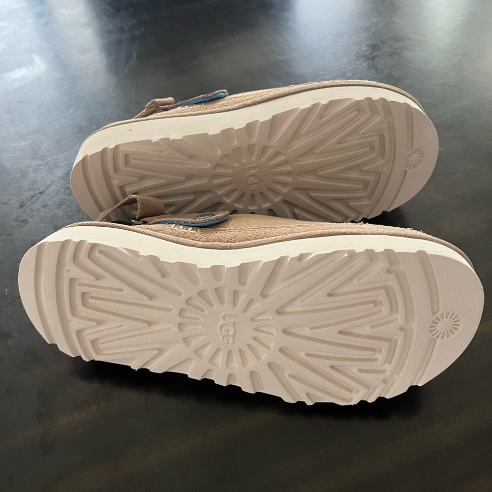 *NEW* UGG Goldencoast Clog Suede Slingback Sandals | Size 8 Driftwood - Picture 6 of 7